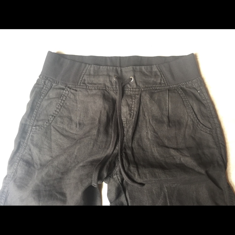 Athleta linen black pants